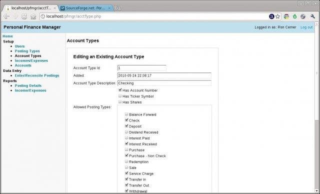 Download web tool or web app *OLD* Personal Finance Manager