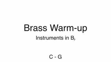 Free download 04 - Brass Warm-up C to G video and edit with RedcoolMedia movie maker MovieStudio video editor online and AudioStudio audio editor onlin