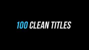 Free download 100 Clean Titles │ After Effects Version | After Effects Project Files - Videohive template video and edit with RedcoolMedia movie maker MovieStudio video editor online and AudioStudio audio editor onlin