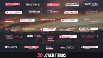 Free download 30 Modern Lower Thirds | After Effects Template video and edit with RedcoolMedia movie maker MovieStudio video editor online and AudioStudio audio editor onlin