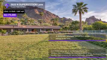 Free download $3,175,000 Single-Family Home for sale - 5825 N SUPERSTITION Lane, Paradise Valley, AZ - 85253 video and edit with RedcoolMedia movie maker MovieStudio video editor online and AudioStudio audio editor onlin