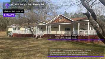 Free download $320,000 Single-Family Home for sale - 362 Old Rough And Ready Rd, Atlanta, GA - 30354 video and edit with RedcoolMedia movie maker MovieStudio video editor online and AudioStudio audio editor onlin