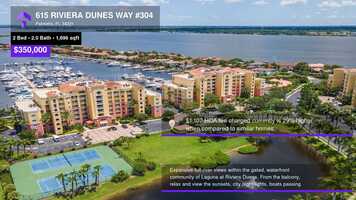 Free download $350,000 Condominium for sale - 615 RIVIERA DUNES WAY #304, Palmetto, FL - 34221 video and edit with RedcoolMedia movie maker MovieStudio video editor online and AudioStudio audio editor onlin