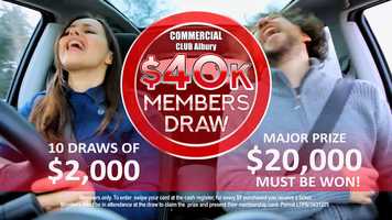 Free download $40,000 Cash Draw at The Commercial Club - May 18th 2019 at 8pm video and edit with RedcoolMedia movie maker MovieStudio video editor online and AudioStudio audio editor onlin