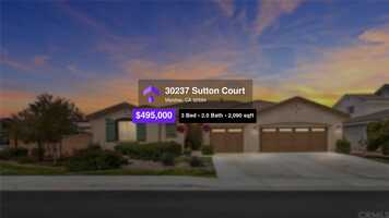 Free download $495,000 Single-Family Home for sale - 30237 Sutton Court, Menifee, CA - 92584 video and edit with RedcoolMedia movie maker MovieStudio video editor online and AudioStudio audio editor onlin