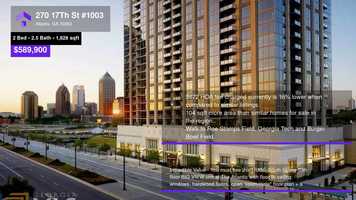 Free download $589,900 Condominium for sale - 270 17Th St #1003, Atlanta, GA - 30363 video and edit with RedcoolMedia movie maker MovieStudio video editor online and AudioStudio audio editor onlin