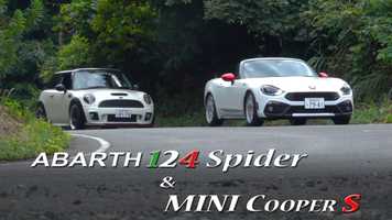 Free download ABARTH 124 Spider  MINI Cooper S Running on a mountain path video and edit with RedcoolMedia movie maker MovieStudio video editor online and AudioStudio audio editor onlin