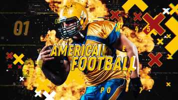 Free download After Effects Template - American Football video and edit with RedcoolMedia movie maker MovieStudio video editor online and AudioStudio audio editor onlin
