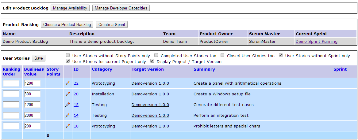 Download web tool or web app agileMantis