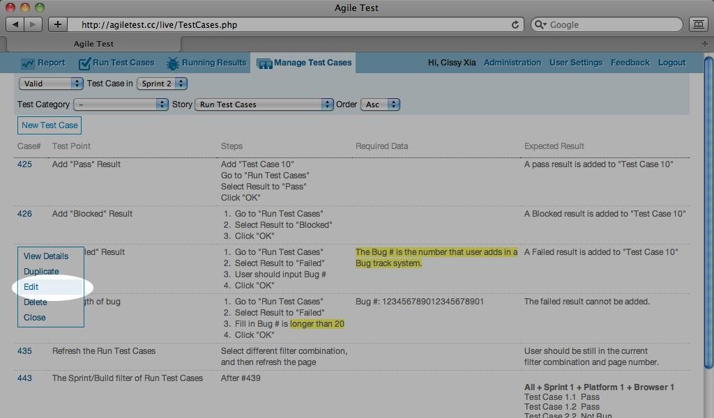 Download web tool or web app Agile Test