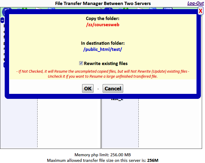 Download web tool or web app AJAX-PHP File Transfer Manager