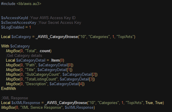 Download web tool or web app Amazon AWIS AutoIt