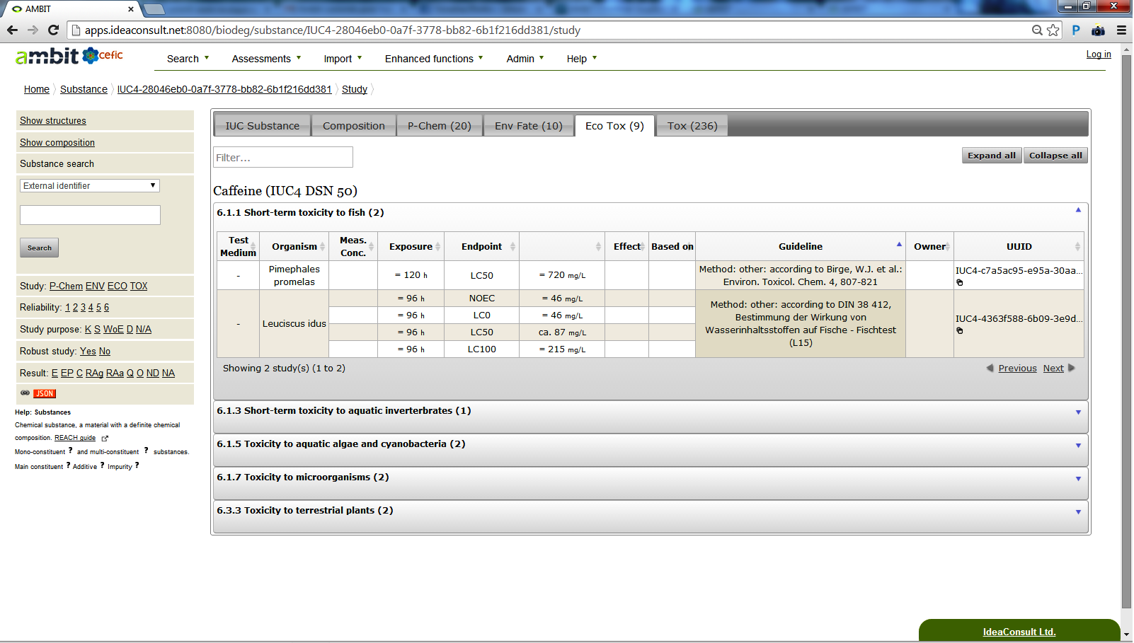 Download web tool or web app AMBIT:Chemical Structure DBWeb Service 