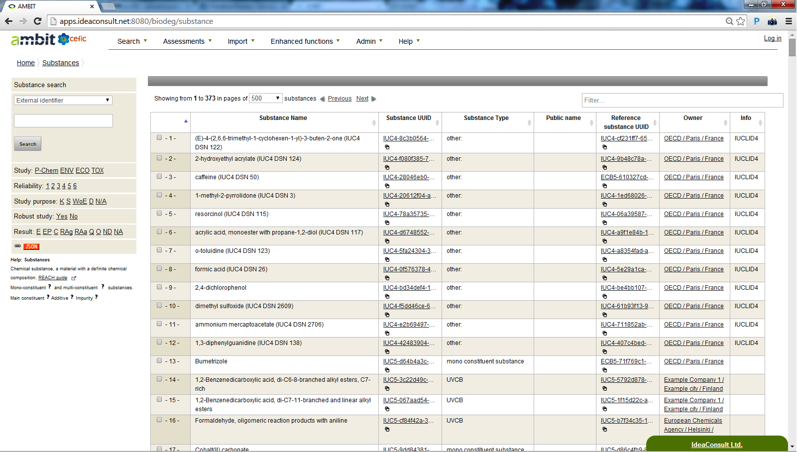 Download web tool or web app AMBIT:Chemical Structure DBWeb Service 