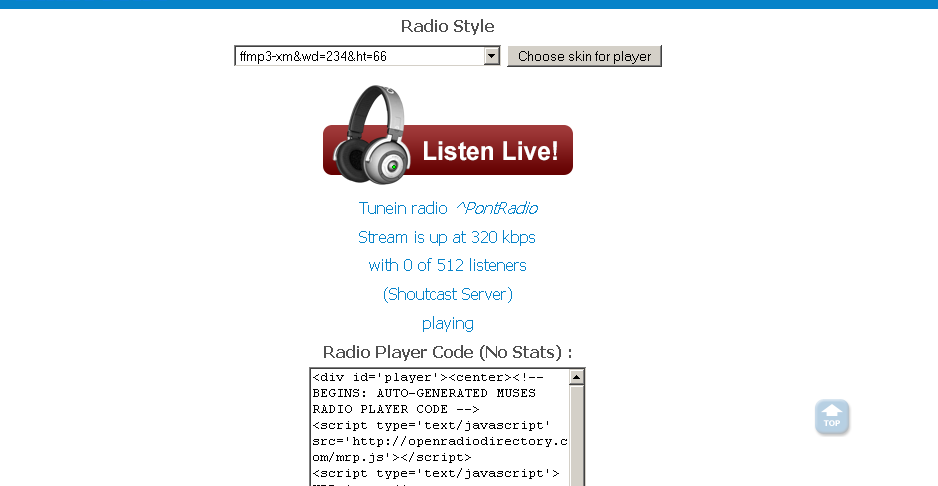 Download web tool or web app AMuses Radio Player