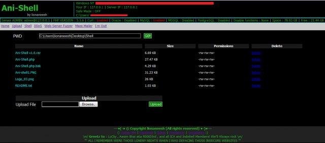 Download web tool or web app Ani-Shell