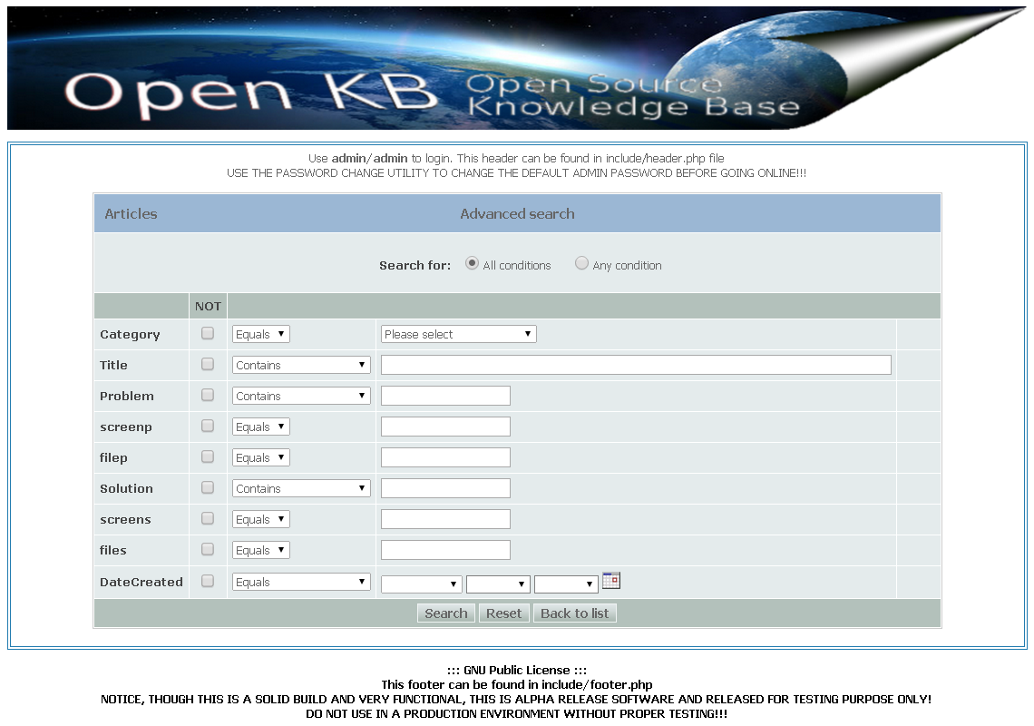 Download web tool or web app An Open Source Knowledge Base System