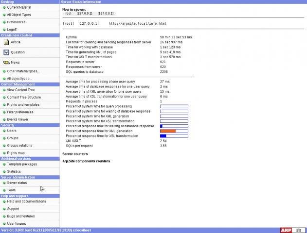 Download web tool or web app ArpSite Content Management System