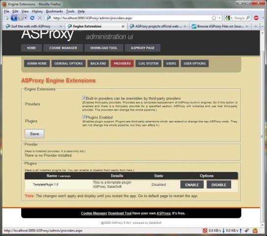 Download web tool or web app ASProxy