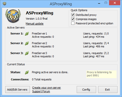 Download web tool or web app ASProxyWing