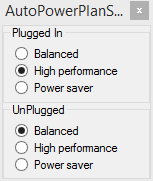 Download web tool or web app Auto Power Plan Switcher