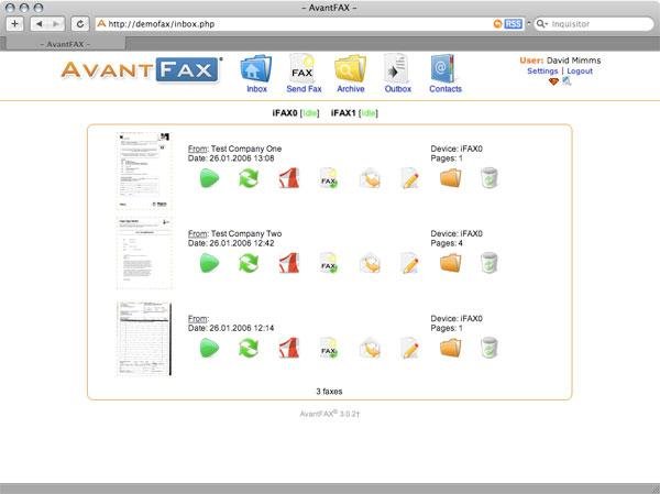 Download web tool or web app AvantFAX