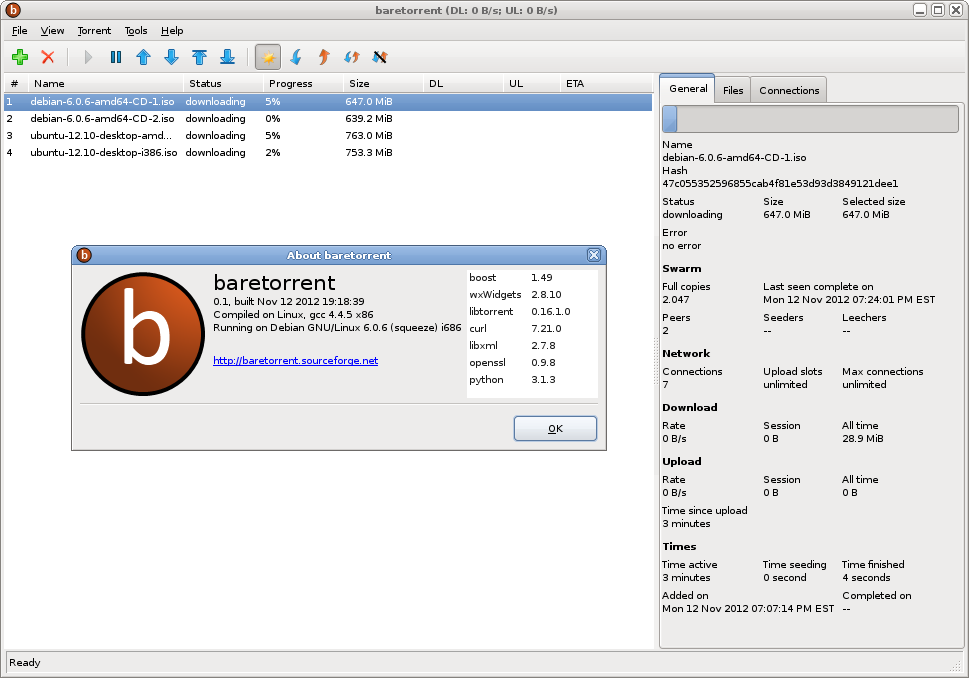 Download web tool or web app baretorrent