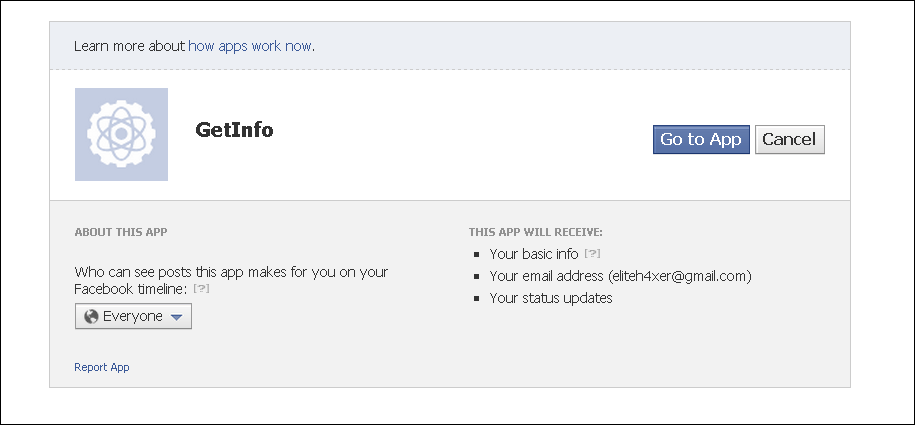 Download web tool or web app Basic Facebook App