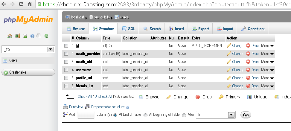 Download web tool or web app Basic Facebook App