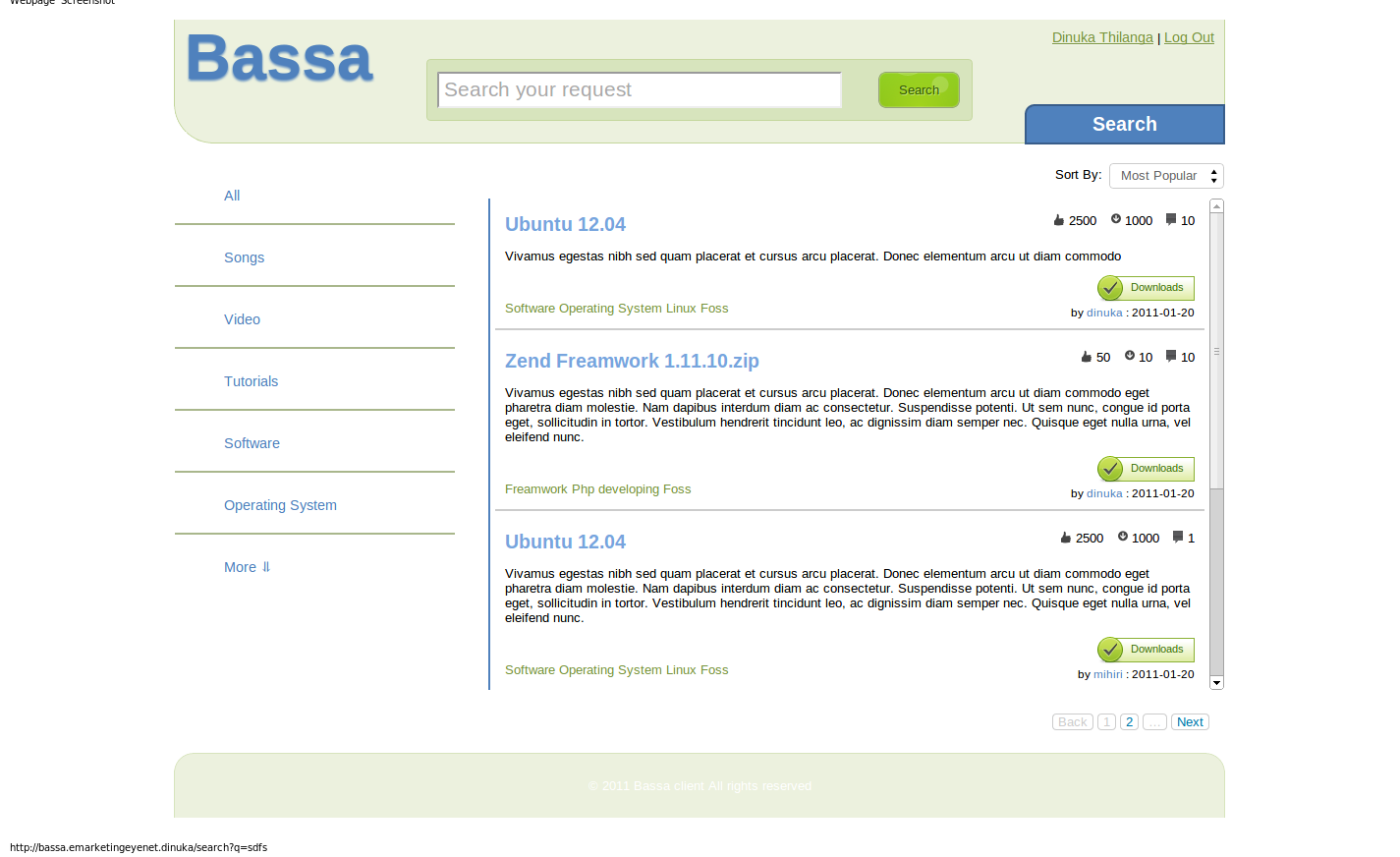 Download web tool or web app Bassa Web