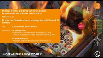 Free download Battery Safety Science Webinar Series - Fire Service Considerations  Investigation of AZ Li-ion ESS Incident video and edit with RedcoolMedia movie maker MovieStudio video editor online and AudioStudio audio editor onlin