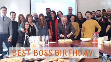 Free download Best Boss Birthday! video and edit with RedcoolMedia movie maker MovieStudio video editor online and AudioStudio audio editor onlin