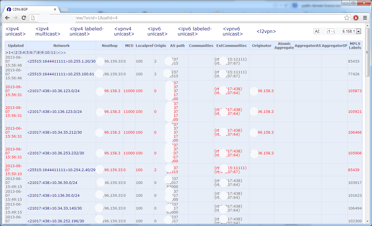 Download web tool or web app BGP History logger