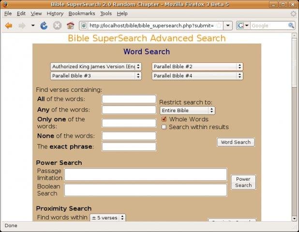 Download web tool or web app Bible SuperSearch