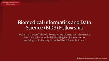 Free download Biomedical Informatics and Data Science Fellowship video and edit with RedcoolMedia movie maker MovieStudio video editor online and AudioStudio audio editor onlin