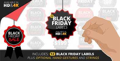 Free download Black Friday Offers Hanging Label Pack HD4K | After Effects Template video and edit with RedcoolMedia movie maker MovieStudio video editor online and AudioStudio audio editor onlin