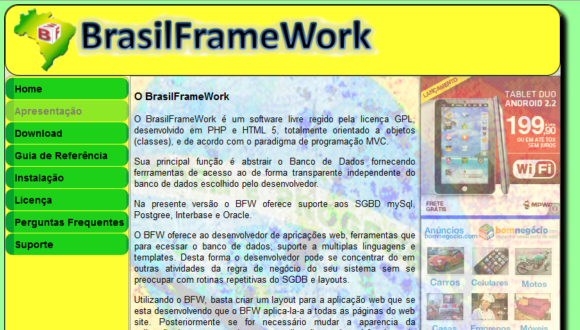 Download web tool or web app BrasilFrameWork