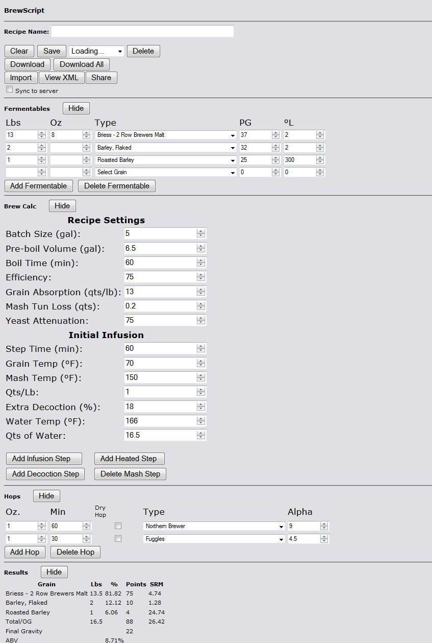 Download web tool or web app BrewScript