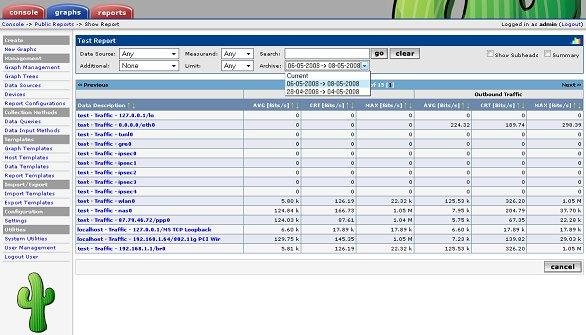 Download web tool or web app Cacti-ReportIt