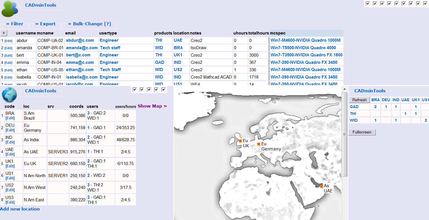 Download web tool or web app CADminTools5