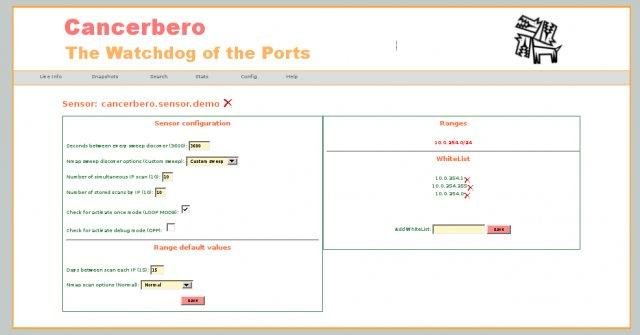 Download web tool or web app Cancerbero (The watchdog of the ports)