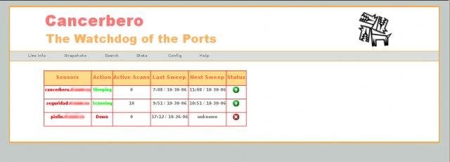 Download web tool or web app Cancerbero (The watchdog of the ports)