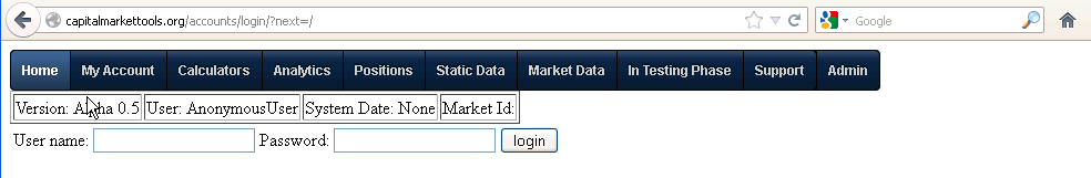 Download web tool or web app Capital Market Tools