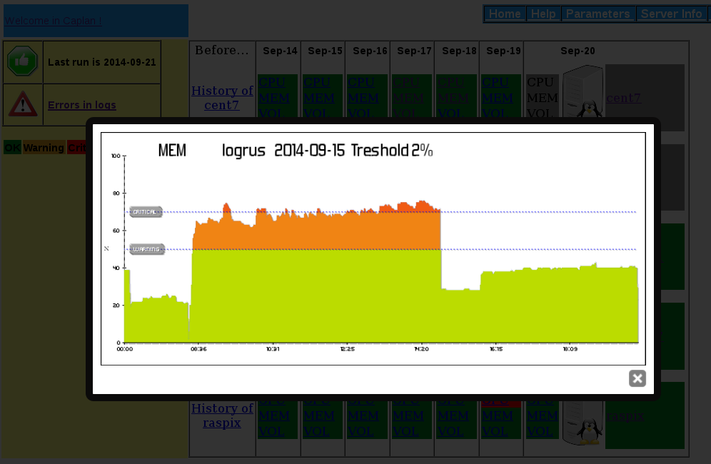 Download web tool or web app Caplan Capacity Planning