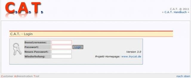 Download web tool or web app C.A.T. (Customer Administration Tool)