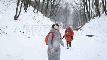 Free download Chases Woman With Snowball Stock Video video and edit with RedcoolMedia movie maker MovieStudio video editor online and AudioStudio audio editor onlin