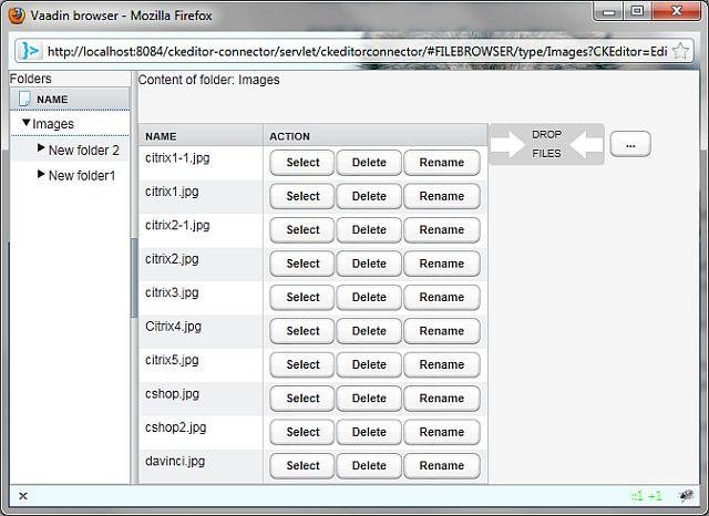 Download web tool or web app CKEditor Java Connector