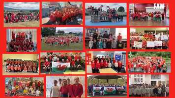 Free download Cmon Cymru anthem video for Euro 2020 video and edit with RedcoolMedia movie maker MovieStudio video editor online and AudioStudio audio editor onlin