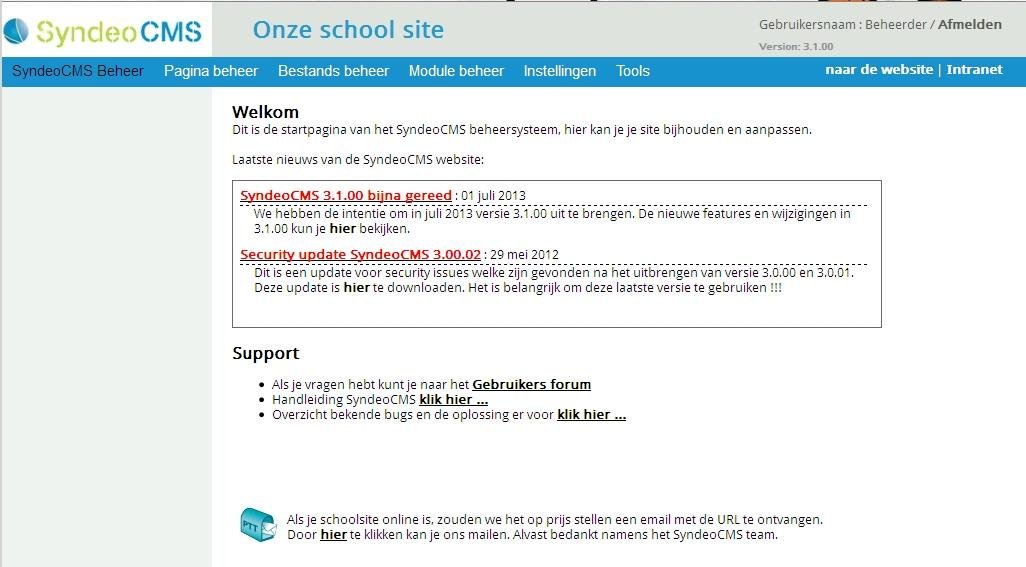 Download web tool or web app CMS for primary schools