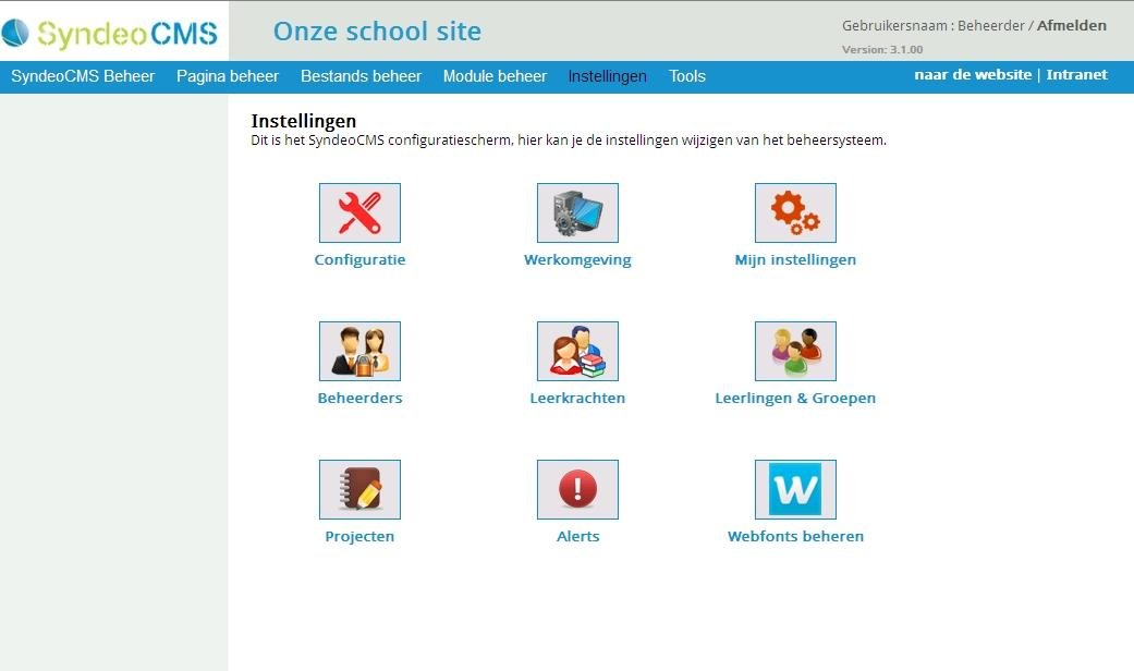 Download web tool or web app CMS for primary schools